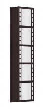  NAPOLI26-WA-LED-BR - Besa Outdoor Napoli 26 Bronze White Acrylic 3x8W LED