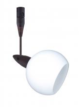  RSP-155907-06-BR - Besa Spotlight With 6" Stem Palla 3 Bronze Opal Matte 1x35W Halogen Mr11