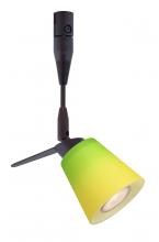  RSP-5042GY-12-BR - Besa Spotlight With 12" Stem Canto 3 Bronze Bicolor Green/Yellow 1x35W Halogen Mr11