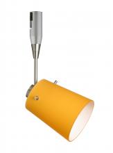  RSP-5118AM-06-SN - Besa Spotlight With 6" Stem Tammi 3 Satin Nickel Apricot Matte 1x50W Halogen Mr16