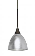Besa Lighting RXP-1758SF-BR - Besa Divi Pendant, Silver Foil, Bronze, 1x50W MAX GY6.35 Base