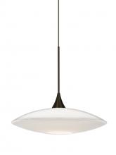  RXP-629406-BR - Besa Pendant Spazio Bronze Opal Glossy 1x50W Halogen