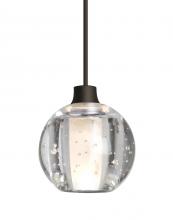  RXP-BOCA5BB-BR - Besa, Boca 5 Cord Pendant, Clear Bubble, Bronze Finish, 1x35W Halogen