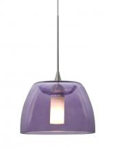  RXP-SPURPL-SN - Besa Spur Cord Pendant, Plum, Satin Nickel Finish, 1x35W Halogen