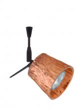  SP-5145CF-18-BR - Besa Spotlight With 18" Stem Nico 3 Bronze Stone Copper Foil 1x50W Halogen Mr16