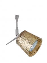  SP-5145GF-12-SN - Besa Spotlight With 12" Stem Nico 3 Satin Nickel Stone Gold Foil 1x50W Halogen Mr16