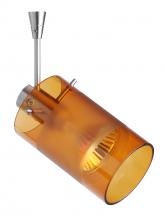  SP-6524EG-18-SN - Besa Spotlight With 18" Stem Scope Satin Nickel Armagnac/Frost 1x50W Halogen Mr16