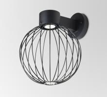  SULTANA-G-WALL-LED-BK - Besa, Sultana Globe Wall Sconce, Black Finish, 1x4W LED