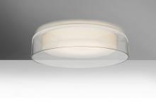 Besa Lighting TANGO15CLC-LED - Besa Tango 15 Ceiling, Clear/Opal Matte, 1x20W LED