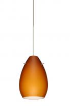  X-171380-LED-SN - Besa Pendant For Mulitport Canopy Pera 6 Satin Nickel Amber Matte 1x5W LED