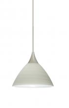  X-1743KR-LED-SN - Besa Pendant For Multiport Canopy Domi Satin Nickel Chalk 1x5W LED