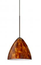  X-177918-LED-BR - Besa Pendant For Multport Canopy Mia Bronze Amber Cloud 1x5W LED