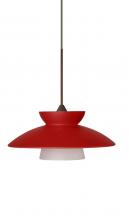 Besa Lighting X-271831-BR - Besa Pendant For Multiport Canopy Trilo 7 Bronze Red Matte 1x50W MAX GY6.35 Base