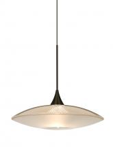  X-6294GD-BR - Besa Pendant For Multiport Canopy Spazio Bronze Gold/Frost 1x50W Halogen