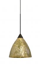  X-EVEGS-LED-BR - Besa, Eve Cord Pendant For Multiport Canopies, Stone Gold Foil, Bronze Finish, 1x5W L