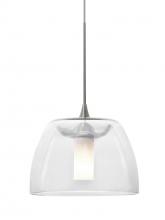  X-SPURCL-LED-SN - Besa Spur Cord Pendant For Multiport Canopy, Clear, Satin Nickel Finish, 1x3W LED