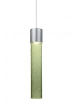  X-WAND12MS-LED-SN - Besa, Wanda 12 Cord Pendant For Multiport Canopy, Moss Bubble, Satin Nickel Finish, 1