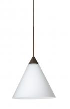 Besa Lighting XP-512107-BR - Besa Pendant Kani Bronze Opal Matte 1x50W Halogen