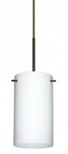  B-440407-LED-BR - Besa Stilo 7 LED Pendant For Multiport Canopy Opal Matte Bronze 1x9W LED