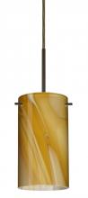 Besa Lighting B-4404HN-BR - Besa Stilo 7 Pendant For Multiport Canopy Bronze Honey 1x50W Candelabra