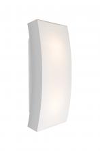  BILLOW15-LED-SL - Besa, Billow 15 Outdoor Sconce, Opal/Silver, Silver Finish, 2x8W LED