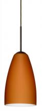  1JT-151180-LED-BR - Besa Riva 9 LED Pendant Amber Matte Bronze 1x9W LED