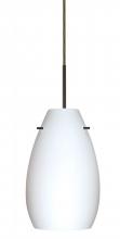  1JT-412607-LED-BR - Besa Pera 9 LED Pendant Opal Matte Bronze 1x9W LED