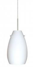  1JC-412607-LED-SN - Besa Pera 9 LED Pendant Opal Matte Satin Nickel 1x9W LED