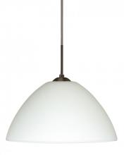  1JC-420107-LED-BR - Besa Tessa LED Pendant White Bronze 1x9W LED