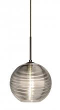  J-461602-LED-BR - Besa Kristall 8 Pendant For Multiport Canopy Bronze Smoke 1x9W LED