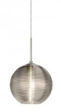  J-461602-LED-SN - Besa Kristall 8 Pendant For Multiport Canopy Satin Nickel Smoke 1x9W LED