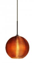  J-461682-BR - Besa Kristall 8 Pendant For Multiport Canopy Bronze Amber 1x75W Medium Base