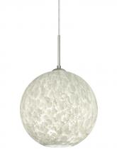  J-COCO1219-LED-SN - Besa Coco 12 Pendant For Multiport Canopy, Carrera, Satin Nickel Finish, 1x9W LED