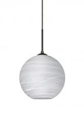  J-COCO860-BR - Besa Coco 8 Pendant For Multiport Canopy, Cocoon, Bronze Finish, 1x60W Medium Base