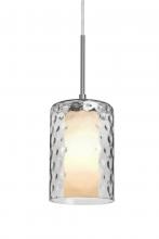  J-ESACL-LED-SN - Besa, Esa Cord Pendant For Multiport Canopy, Clear, Satin Nickel Finish, 1x5W LED