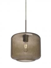Besa Lighting J-NILES10SM-BR - Besa Niles 10 Pendant For Multiport Canopy, Smoke Bubble, Bronze Finish, 1x60W Medium