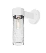  JUNI10CL-WALL-WH - Besa, Juni 10 Outdoor Sconce, Clear Bubble, White Finish, 1x60W Medium Base