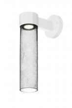  JUNI16CL-WALL-LED-WH - Besa, Juni 16 Outdoor Sconce, Clear Bubble, White Finish, 1x4W LED