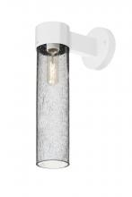  JUNI16CL-WALL-WH - Besa, Juni 16 Outdoor Sconce, Clear Bubble, White Finish, 1x60W Medium Base
