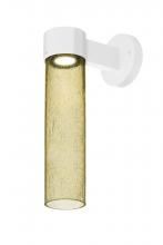  JUNI16GD-WALL-LED-WH - Besa, Juni 16 Outdoor Sconce, Gold Bubble, White Finish, 1x4W LED
