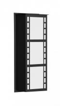  NAPOLI16-WA-LED-BK - Besa Outdoor Napoli 16 Black White Acrylic 2x8W LED