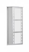  NAPOLI16-WA-LED-SL - Besa Outdoor Napoli 16 Silver White Acrylic 2x8W LED