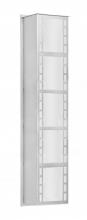 NAPOLI26-WA-LED-SL - Besa Outdoor Napoli 26 Silver White Acrylic 3x8W LED