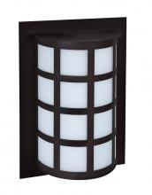  SCALA13-SW-LED-BK - Besa Outdoor Scala 13 Black Satin White 1x8W LED