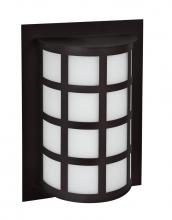  SCALA13-WA-LED-BK - Besa Outdoor Scala 13 Black White Acrylic 1x8W LED