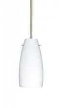 Besa Lighting 1TT-151207-LED-SN - Besa Tao 10 LED Stem Pendant Opal Matte Satin Nickel 1x9W LED
