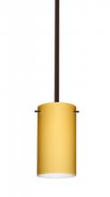 Besa Lighting 1TT-4404VM-LED-BR - Besa Stem Stilo 7 Pendant Bronze Vanilla Matte 1X9W LED