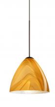  X-1779HN-LED-BR - Besa Pendant For Multport Canopy Mia Bronze Honey 1x5W LED