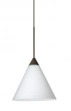  X-512107-LED-BR - Besa Pendant For Multiport Canopy Kani Bronze Opal Matte 1x5W LED