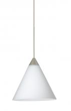  X-512107-LED-SN - Besa Pendant For Multiport Canopy Kani Satin Nickel Opal Matte 1x5W LED